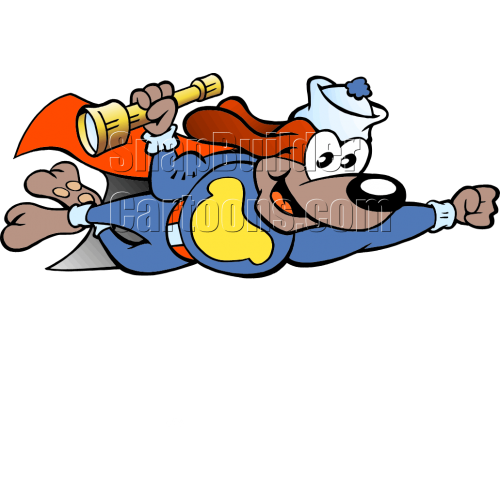 Dog Sailor Flying Hero