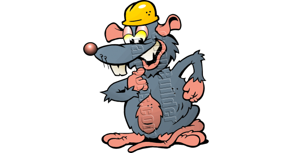 Rat with Happy Smile & Helmet
