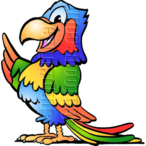 Parrot Bird Facing Left