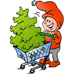 Christmas Elf Tree Shopping