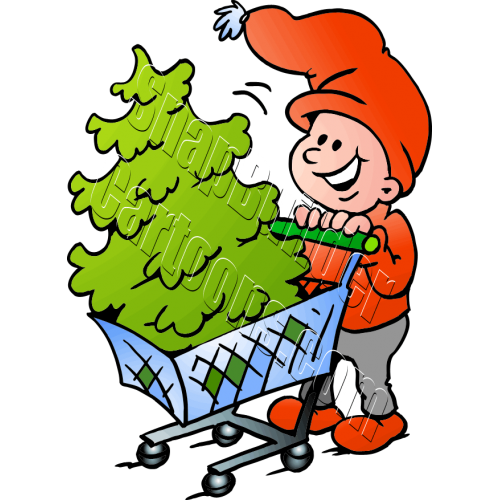 Christmas Elf Tree Shopping